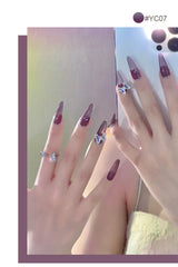 YICKYUE   -  8 ML Stained Glass Gel Polish Jelly Clear Color Varnish Semi-permanent Nail Polish UV Gel Construction Quick Buildin Nail Art