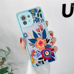 Flower Matte Case For Xiaomi Redmi Note 11 Case Shockproof Fundas Xiaomi Redmi 9A 9C 9T Note 7 8 9 10 Poco M3 F3 M4 X3 Pro Cover
