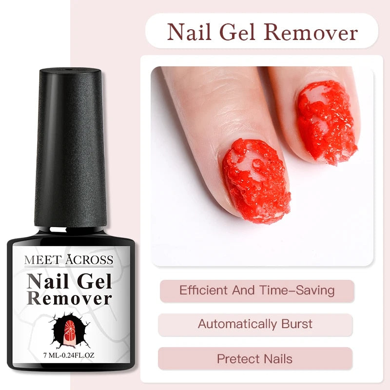 YICKYUE  -  MEET ACROSS 7ml Glitter Shimmer Gel Nail Polish Sparkling Dreamcolor Soak Off UV Gel Nail Supplies For Nails Art DIY Vernis