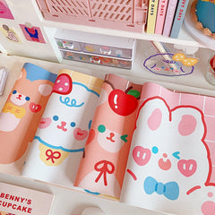 Cartoon Kawaii Large Mouse Pad Desk Computer Mouse Mat Japan PU Rubber Waterproof Cute Rabbit Bear Mouse Pad Computer Table Pad