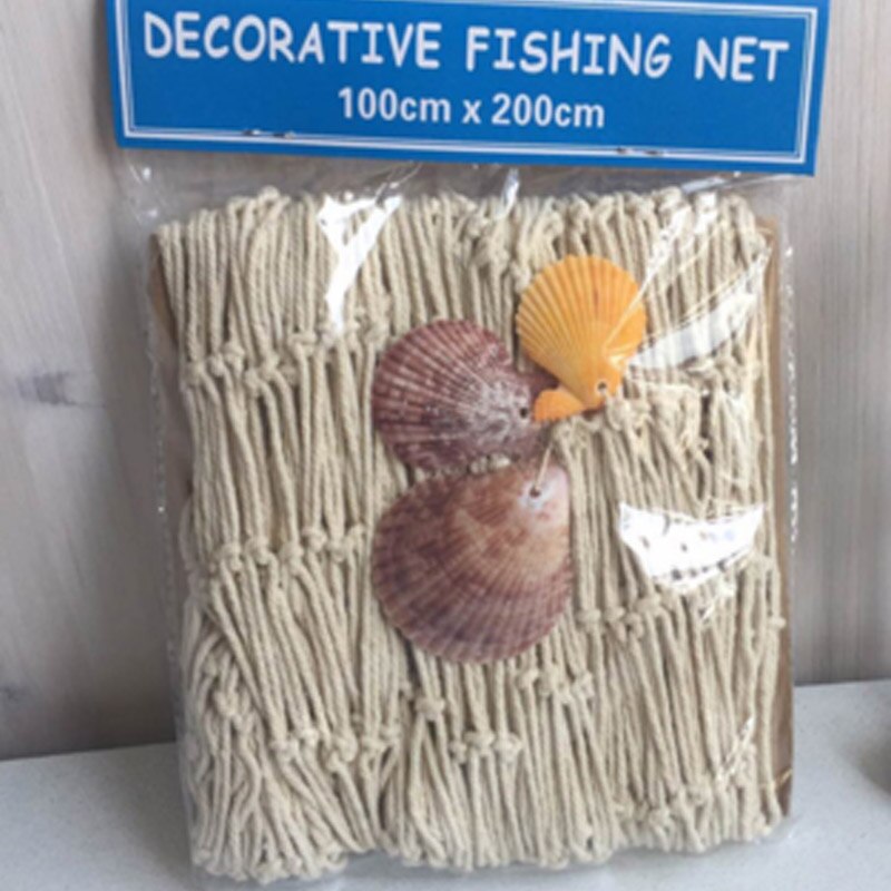 Mediterranean Fishing Net Nautical Home Decor Seashell Anchor Decor Sea Decoration Photo Props Big Fishing Net Shell Wall Art