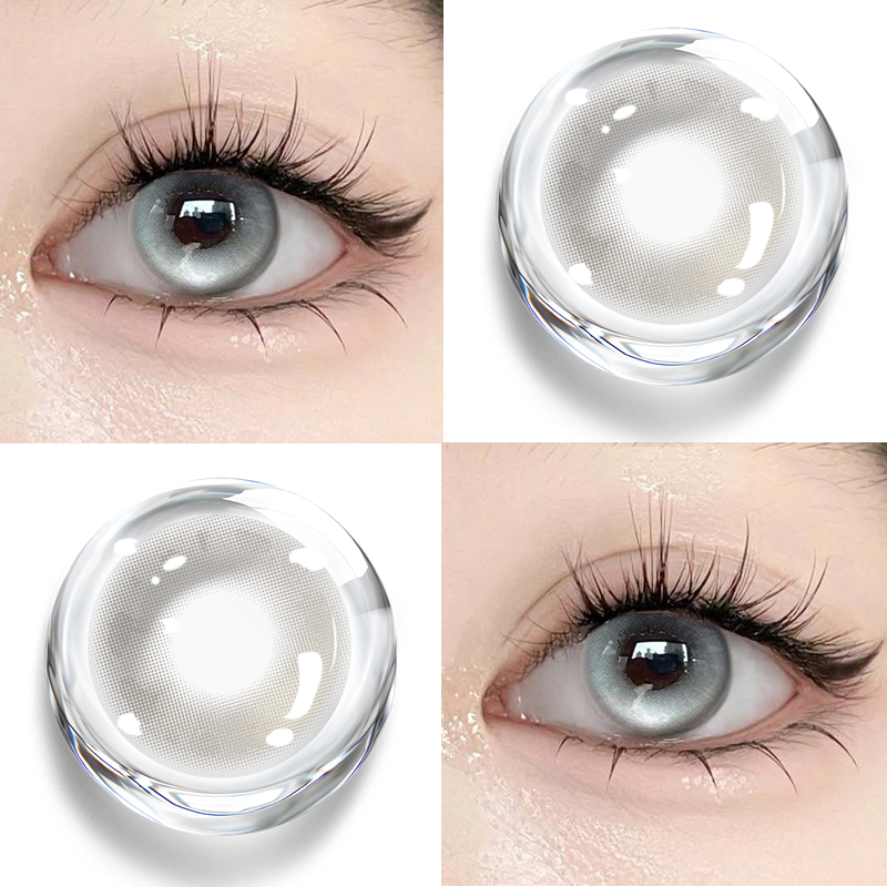 YICKYUE  -  1Pair Korean Contact Lenses for Eye with Prescription Myopia Blue Fashion Green Lenses Beauty Pupils Lenses Natural Lens