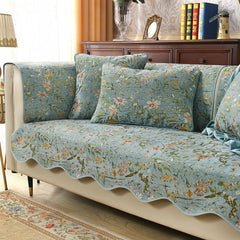 YICKYUE  -  Retro Flower Sofa Cushion Seat Covers Modern Sofa Cushions Non-slip Sofa Cover Luxury  House De Canape 3 Places  Couch Cover