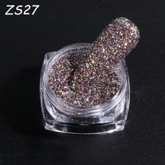 1Box Nail Glitter Sugar Powder Balck White Dip Powder Candy Sand Nail Pigment Winter Design Rub Dust Manicure Tools GLMN01-08