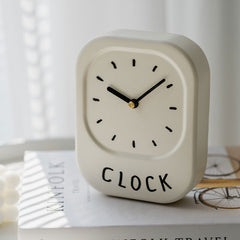 YICKYUE  -  Creative Home Cream Iron Art Bedhead Clock Decoration Clock Wall Hanging Cute Silent Pendulum