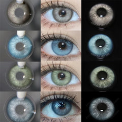 YICKYUE  1 Pair Color Contact Lenses for Eyes Natural Brown Lenses Beauty Fashion lense Blue Contact Lenses Green Eye Contact