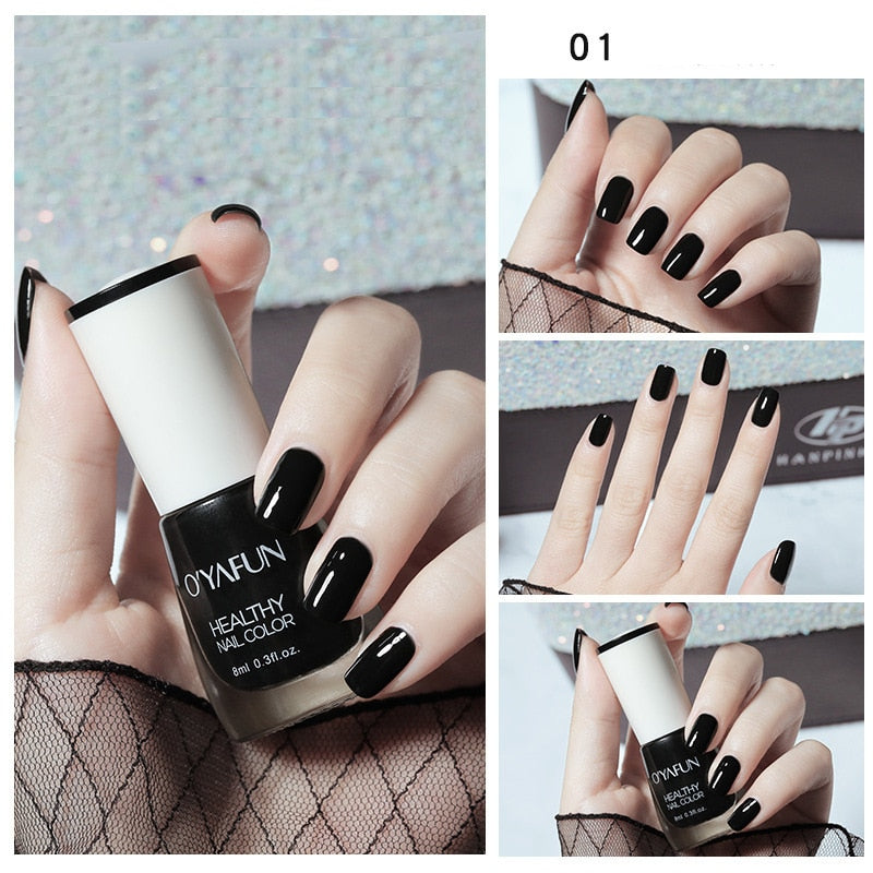 Manicure Gel Nail Polish Normal Nail Polishes Quick Drying Tearable Glitter Sequins Uv Varnishes  Matte Watercolor Drops Nails