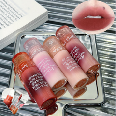 YICKYUE  Novo Air Lip Mud Brown Velvet Matte Cute Lip Gloss Long Lasting Lip Tint Lipstick Pink Red Korean Cosmetic Makeup Summer