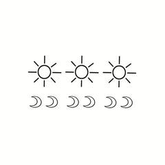Sun Moon Design Waterproof Temporary Tattoo Sticker Female Male Arm Leg Fake Tattoo Body Art Sticker
