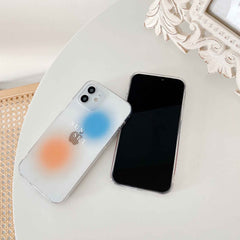 Gradient Sunset phone case for iphone x xr xsmax 11 12 mini pro max 7 8 plus se 2 silicone cartoon cute cover shell