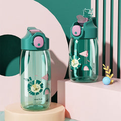 400ml/550ml High Quality Tritan Material Kids Water Bottle With Straw Leak-Proof BPA Free Durable Plastic Drinking Bottle