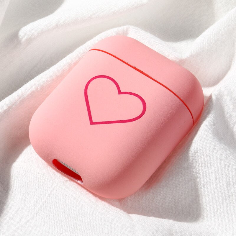 Case For Airpods Case Cute Love Heart Cases for Air Pods Cover Wireless Earphone Protective Case On Airpods 2 Airpods2 Airpods1