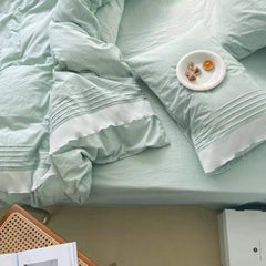 Home Textile Museum Spring Pure Cotton Pure Color Simple Series Pastoral Style Beddings Quilt Cover