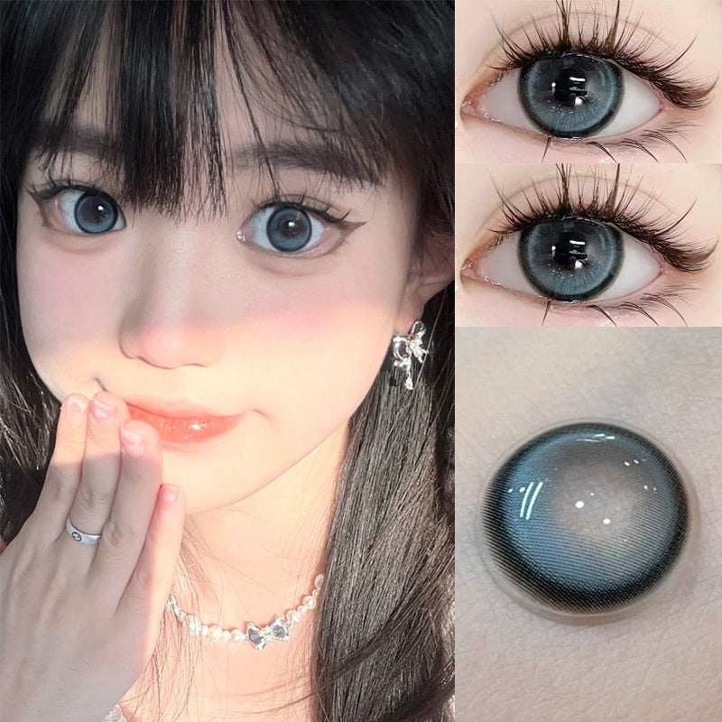 YICKYUE  -  1 Pair Natural Lenses Color Contact Lenses for Eyes High Quality Blue Lenses Prescription Myopia Lenses Fast Shipping