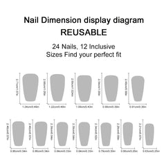 YICKYUE  -  2025 Shiny Christmas Ball Fake Nails Sweet Bow Snowflake Decor False Nail Tips Wearable Mid-length Coffin Ballet Press on Nails
