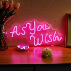 Chi-buy LED Neon as You Wish USB Powered Neon Signs Night Light 3D Wall Art Bedroom Living Room Decor Lamp Signs