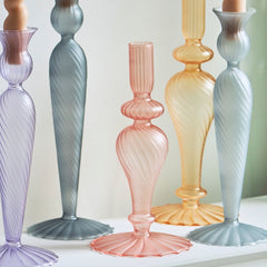 Decorative Candle Holders Candlestick Holder Wedding Table Centerpieces Decoration Home Decor Crystal Glass Candle Holder Set