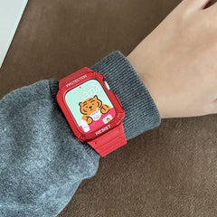 Case+Strap For Apple Watch Band 41mm 45mm  44mm 40mm 42mm 38mm Silicone Accessories Belt Bracelet For Iwatch Serie 7 6 SE 5 4 3