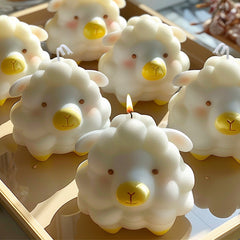 YICKYUE  -  Sheep Aroma Candle Silicone Mold DIY Cute Pet Diffuser Stone Handmade Soap Accompaniment Mold Home Decor