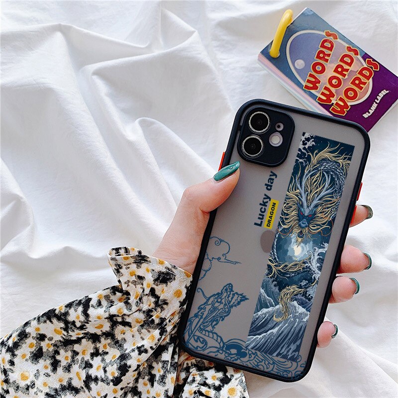2021 Relif 3D Snake Dragon soft silicone matte phone case for 13 mini 12 11 pro max 7 8 plus x xr xsmax Wolf Tiger cartoon capa