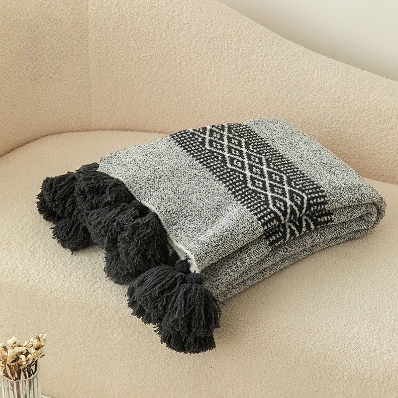 Yickyue Super Soft and Comfortable Blanket Office Lunch Sofa Blanket Flannel Bedroom Blanket Solid Color Bedspread Winter Plaid Blanket