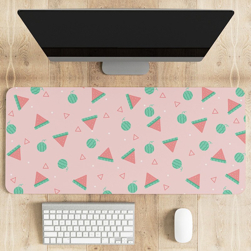 80x30cm Large Art Cartoon Fruit Mouse Pad Korean Style Simple Office Girl Desk Pad Laptop Game Pad