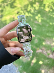 Dream Butterfly Resin Strap For Apple Watch Band 41MM 45MM 44mm 40mm 42mm 38mm Woman Band For Iwatch Series 7 6 Se 5 4 3 2 Gift