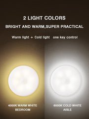 Bedroom Decor Night Lights Motion Sensor Night Lamp Children's Gift USB Charging Bedroom Decoration Led Night Light MOONSHADOW