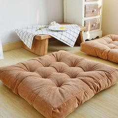 Yickyue  Corduroy Tatami Cushion Futon Plush Thickening Floor Bay Window Balcony Yoga Hip Cushion