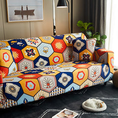 Bohemia Print Sofa-slipcover Plaid Tight Wrap 4 Season All-inclusive Elastic Floral Sofa Towel Corner Couch Cover 1/2/3/4-seater