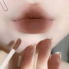 Yickyue Cloud Bear Matte Liquid Lipstick Velvet Nude Red Lip Gloss Long Lasting Non-stick Cup Lip Mud Tint Cream Makeup Cosmetics