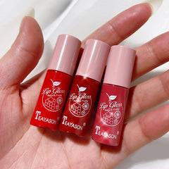 Moisturizing Velvet Mini Glitter Clear Lip Gloss Long Lasting Matte Air Lip Glaze Tint Sexy Red Liquid Lipstick Makeup Cosmetic