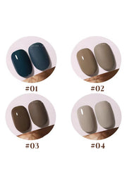 YICKYUE  -  1-8PCS 12ML Mocha Milk Tea Gel Nail Polish 2025 Autumn and Winter Best Seller Romantic Whitening Retro Brown Nail Art Supplies