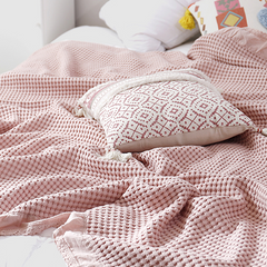 Yickyue Lamb Cashmere Chessboard Fleece Blankets Warm Soft Double Layer Plaid Sofa Throw Blanket INS Nordic Sofa Bed Bedspread Blanket