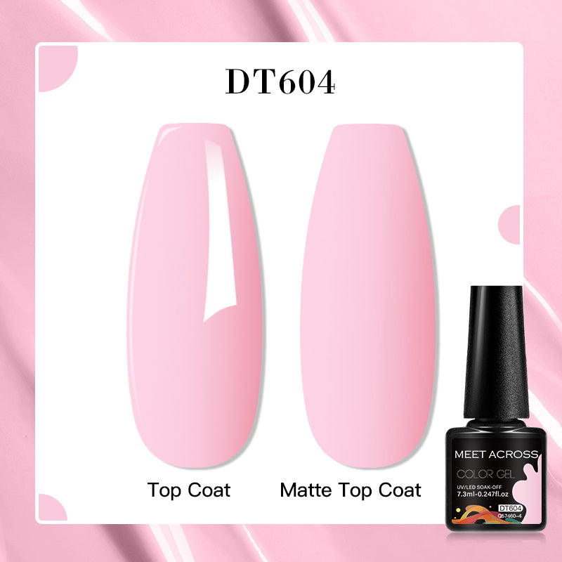 YICKYUE  -  7ml Glitter Rubble Base Gel Nail Polish 2-In-1 Nude Pink Sparkly Semi Permanent UV Gel Nail Art Manicure DIY Vernis