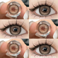 YICKYUE -  1Pair New Colored Contact Lenses for Eyes Natural Contact Lenses Blue Eye Lens Green Lenses Yearly Brown Eye Contacts