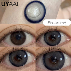 YICKYUE  -  1 Pair Korean Lenses Color Contact Lenses for Eyes Cosplay Lenses Big Eye Make-up Pink Lens