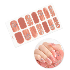 New Year Nail Sticker Shiny Patterned Nail Art Decor Sticker for Nail Decoration Nail Wrap Full Cover Nail Sticker for Christmas