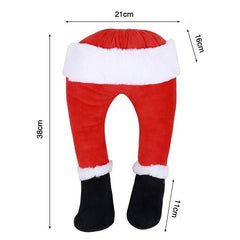 Yickyue Santa Claus Climbing Ladder Electric Santa Claus Doll Christmas Tree Hanging Ornament Outdoor Indoor Door Wall Decoration