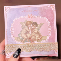 YICKYUE  -  Lace Style Eyeshadow Palette Matte Glitter Highlighter Contour Blush Palette Shiny Eye Shadow Eye Pigments Korea Makeup Cosmetic