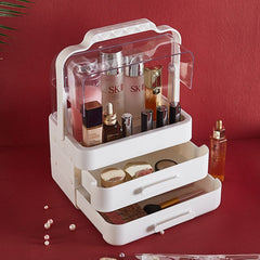 Makeup Organizer Cosmetic Storage Box Lipstick Rack Jewelry Storage Box Portable Drawer Transparent Dustproof Rack High Capacity