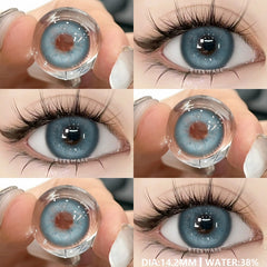YICKYUE -  1Pair New Colored Contact Lenses for Eyes Natural Contact Lenses Blue Eye Lens Green Lenses Yearly Brown Eye Contacts