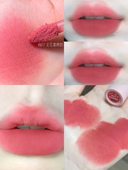 YICKYUE  -  Lip Mud Matte Velvet Soft Mist Lipstick Moisturizing Longlasting High Pigmented Lip Tint Lip Glaze Cosmetics Makeup