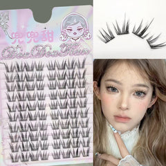 YICKYUE  -  3/10 Rows Comic Fake Lashes Fly Fish Tail Style DIY Lash Extension for Korean Pop Girls Cos Makeup Tool