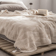 Air Conditioning Blanket Bedspread Cotton Gauze Soft Muslin Throw Triangle Blanket Summer Single Double Sofa Bed