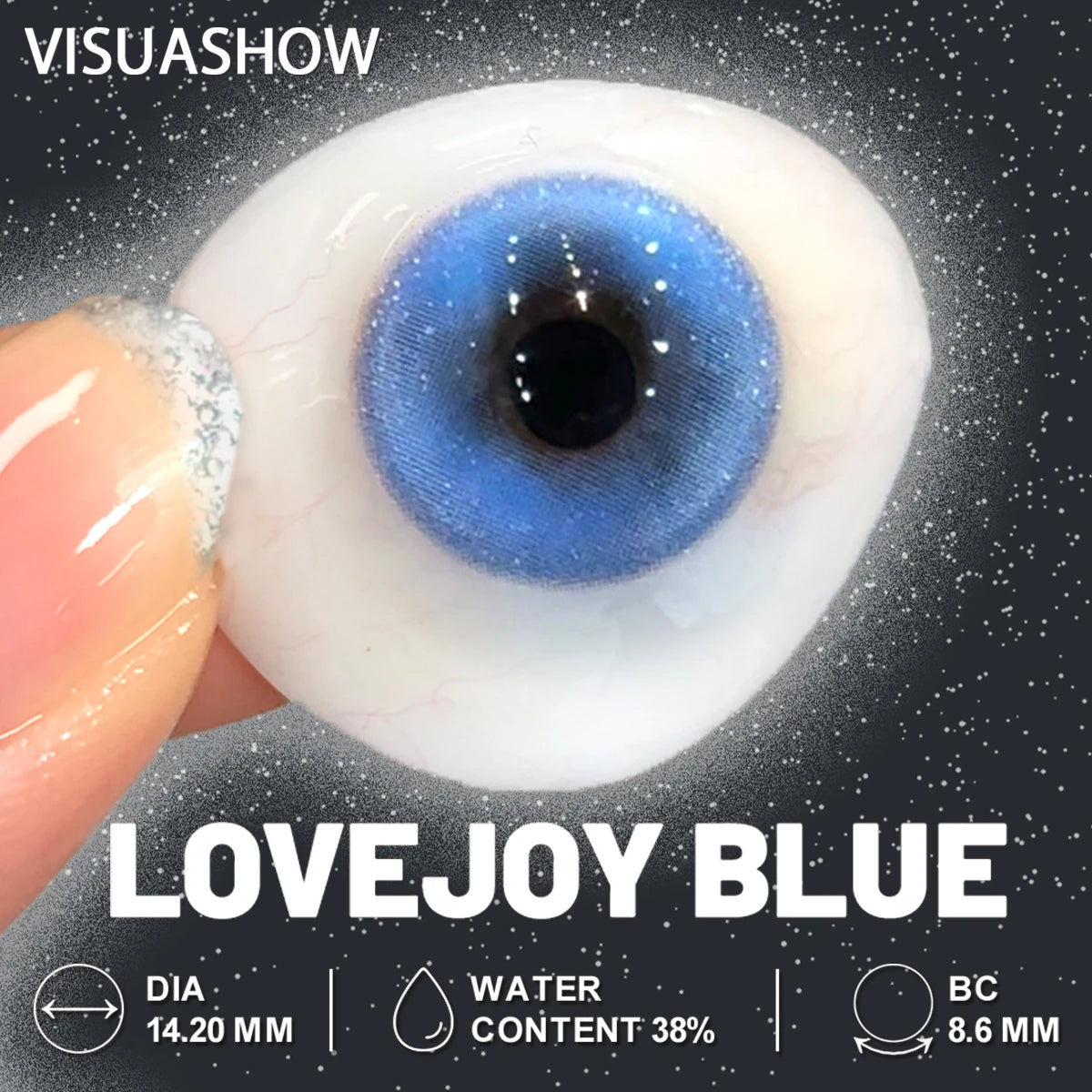 YICKYUE  Beauty Lovejoy Colored Contact Lenses Natural Half Yearly  Eyes Contacts Party Daily Makeup Cute Lens Fashion New