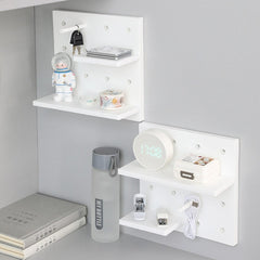 Household Wall Storage Rack for Cosmetic Ornament Stationery Punch Free Dormitory Organizer Board Nordic Figures Display Shelf