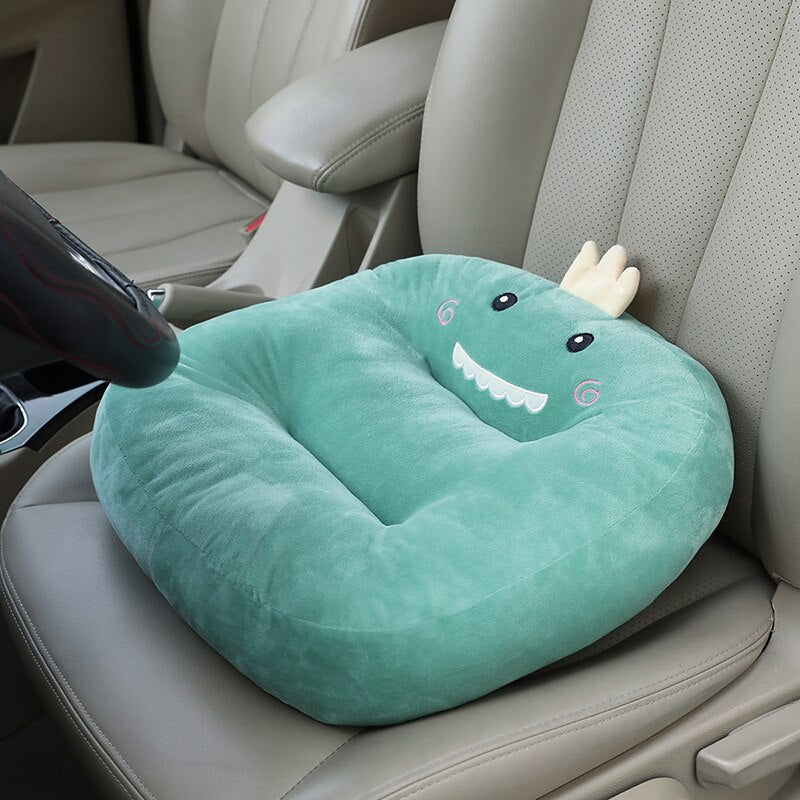 Cartoon Animal Plush Soft Seat Cushion Home Car Office Tatami Thicker Chair Backrest Cushion Student Comfort Buttocks Cushion
