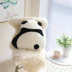 Kawaii Soft Sofa Chair Cushion Creative Panda Bedroom Living Room Throw Pillow Car Home Office Decor Cushion Cozy Decor Carpet