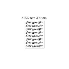 Waterproof Temporary Tattoo Stickers English Alphabet Tattoo Flash Tattoo Arm Leg Female Male
